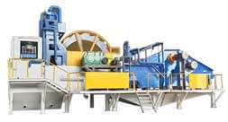 silica scrubbing machine